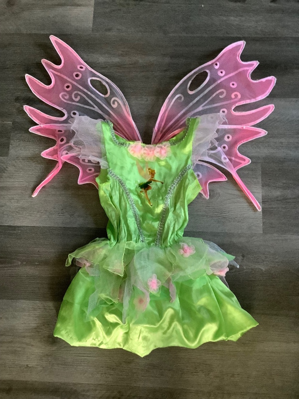 Tinker bell costume dress with wings